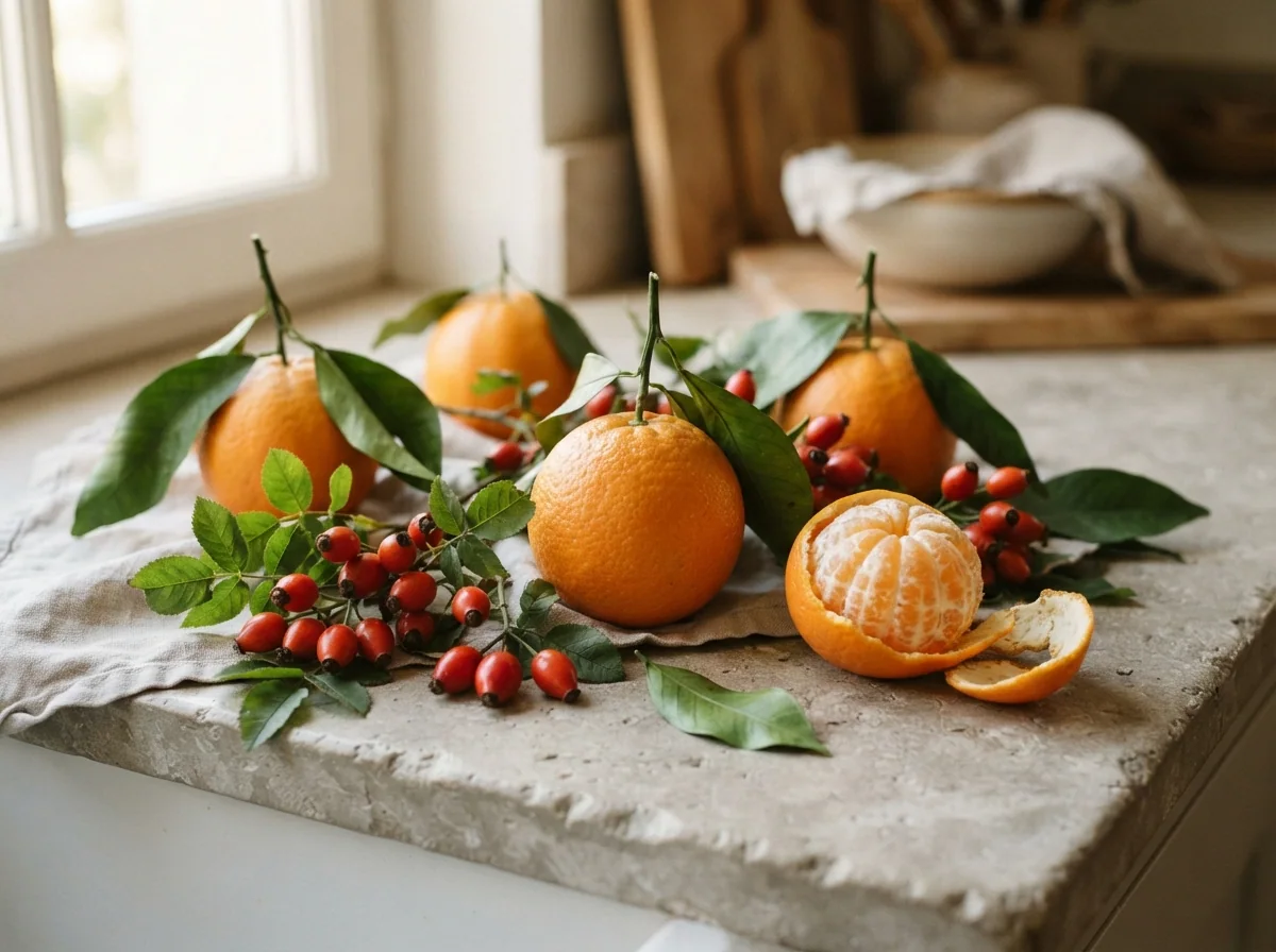Verse citrusvruchten en vitamine C bronnen